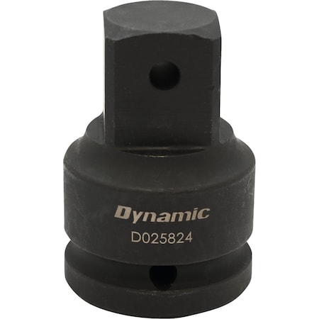 Dynamic Tools 1" Adapter Drive 3/4" Female X 1" Male, Black Impact D025824